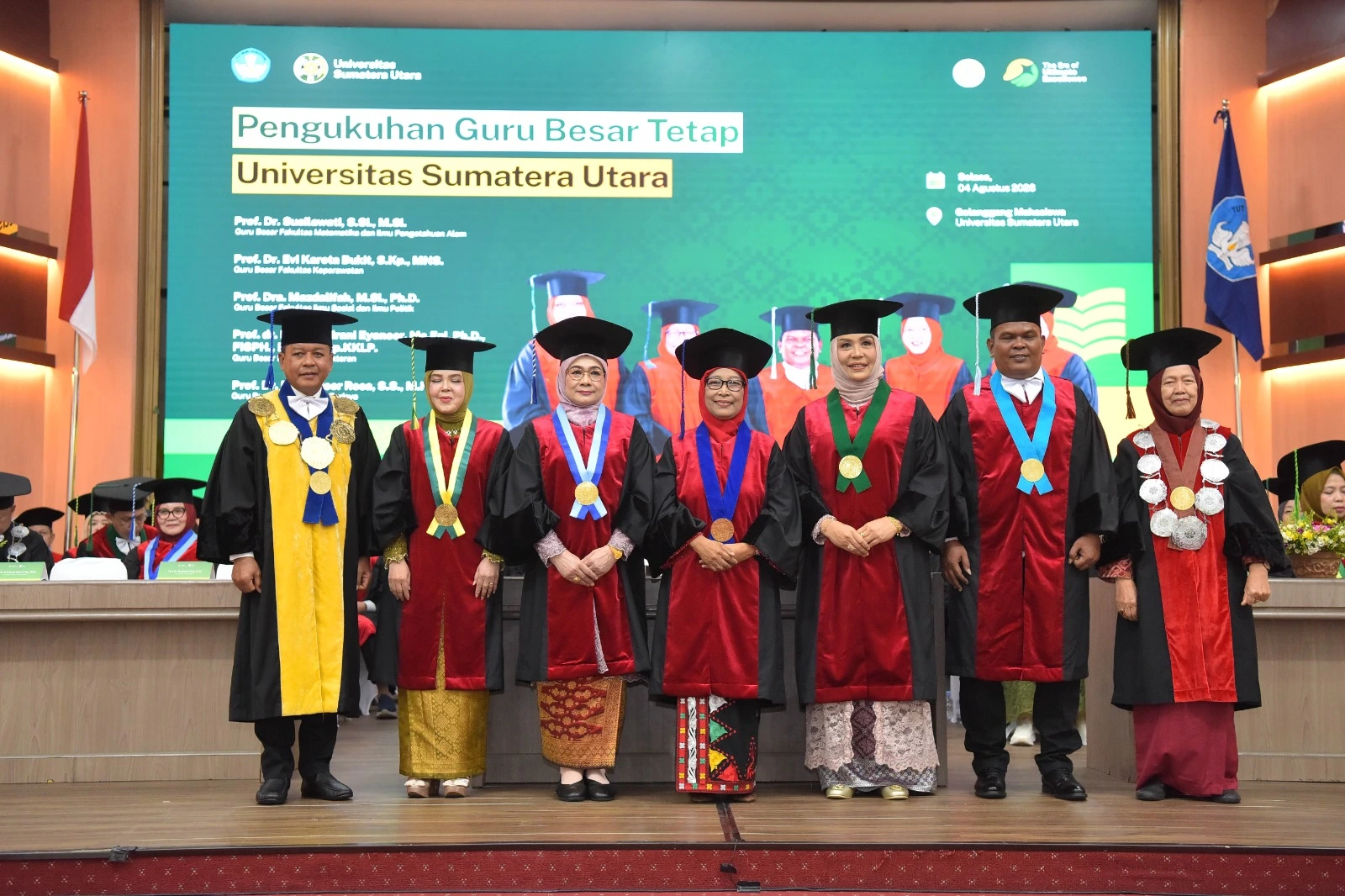 USU Kukuhkan Lima Guru Besar, Perkuat Peran Perguruan Tinggi Berdampak di Tingkat Nasional dan Global
